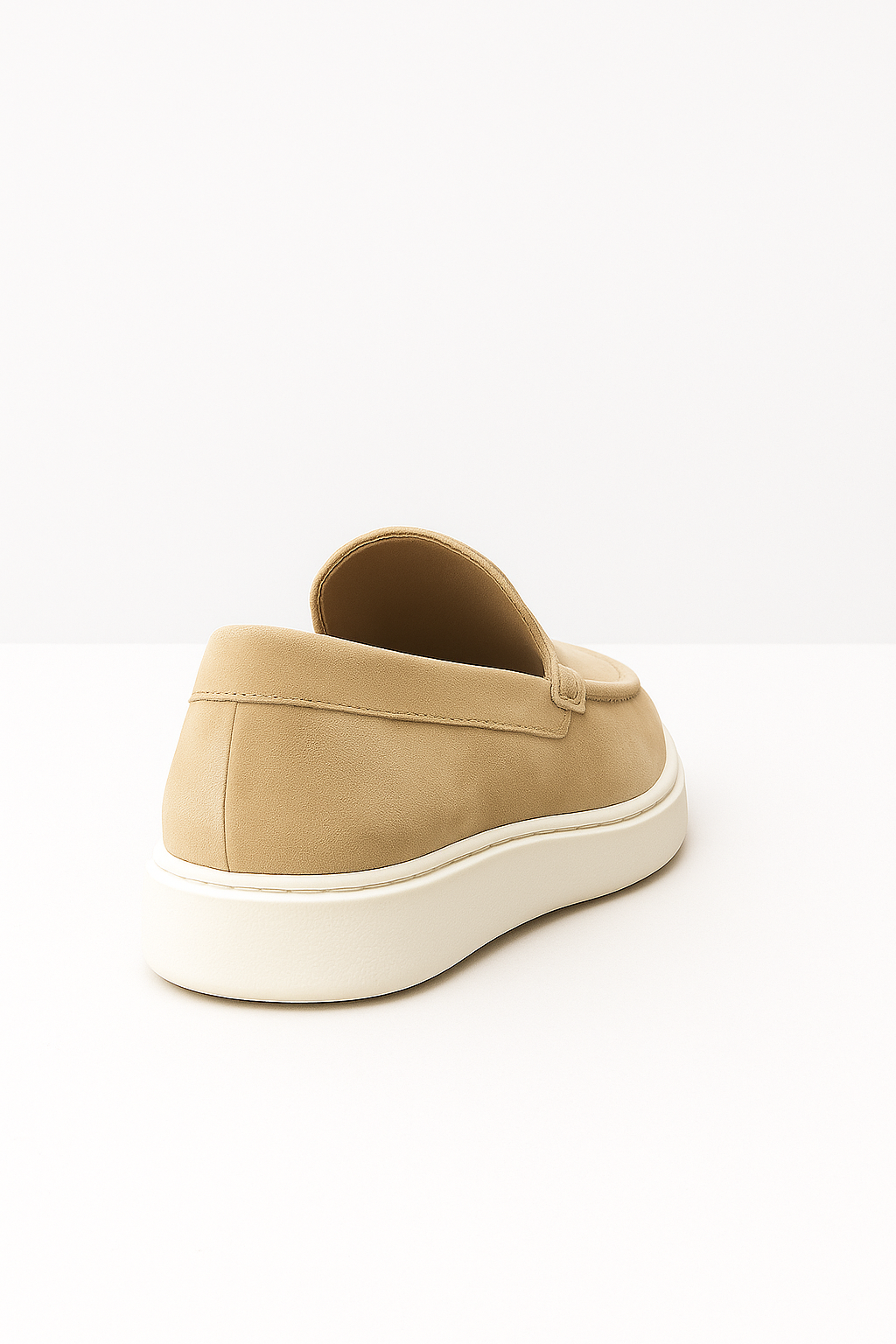 VISIONWEAR Suede Slip-On Loafers – Beige