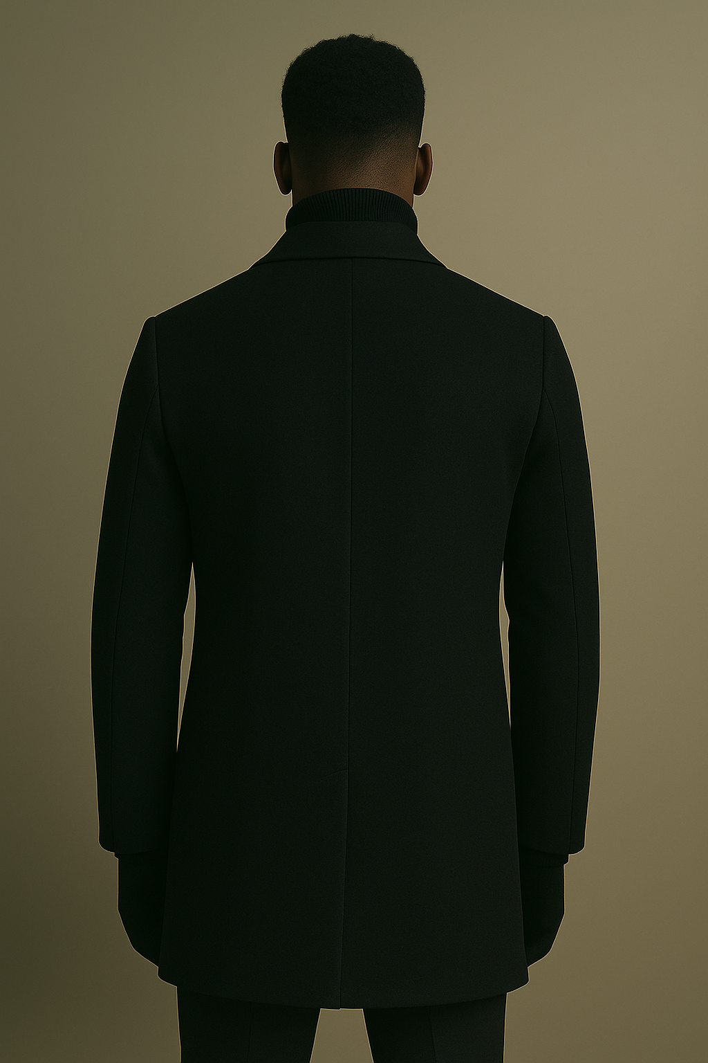 VISIONWEAR Woolmix Overcoat – NAVY