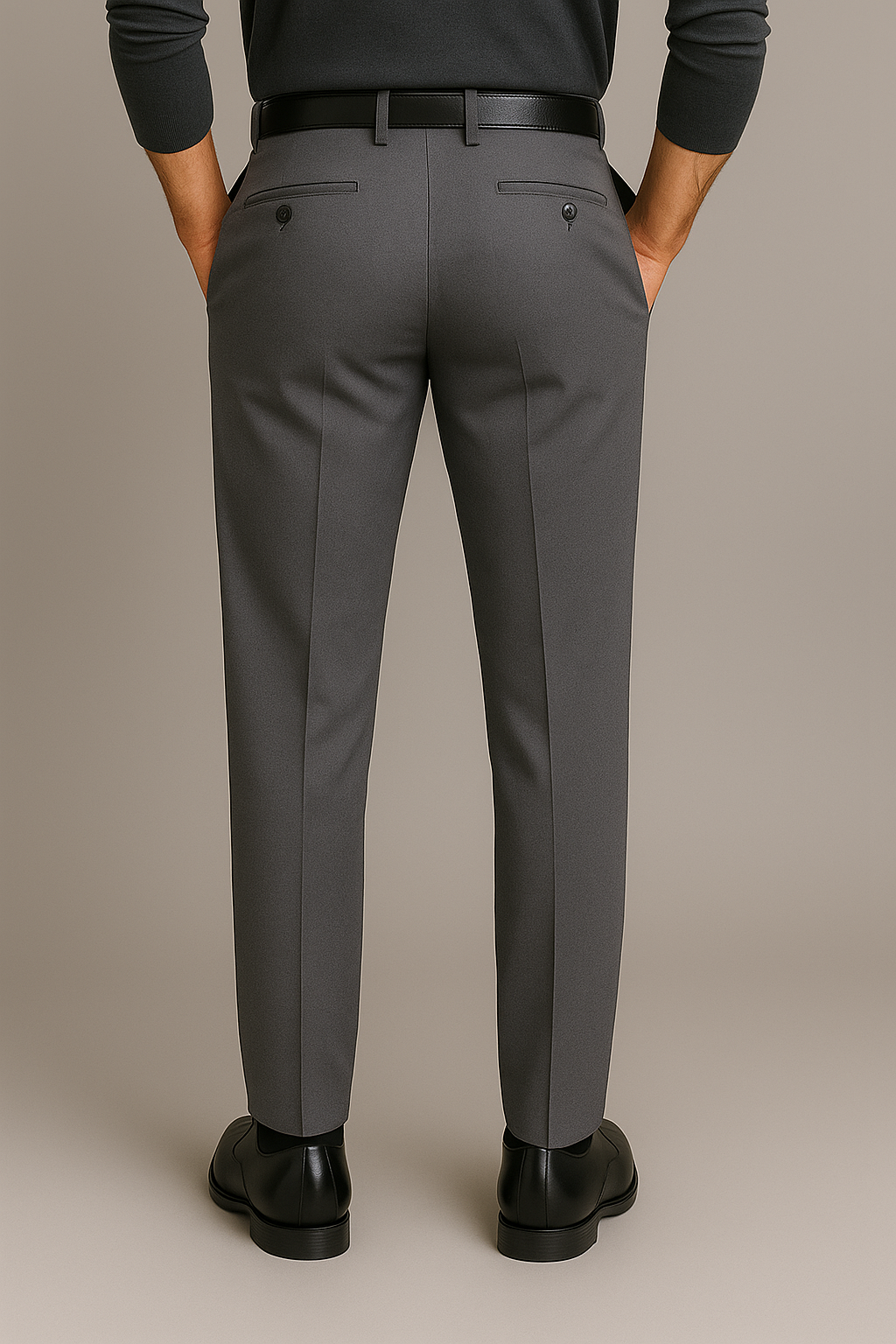 VISIONWEAR Classic Tailored Pants – GRAY