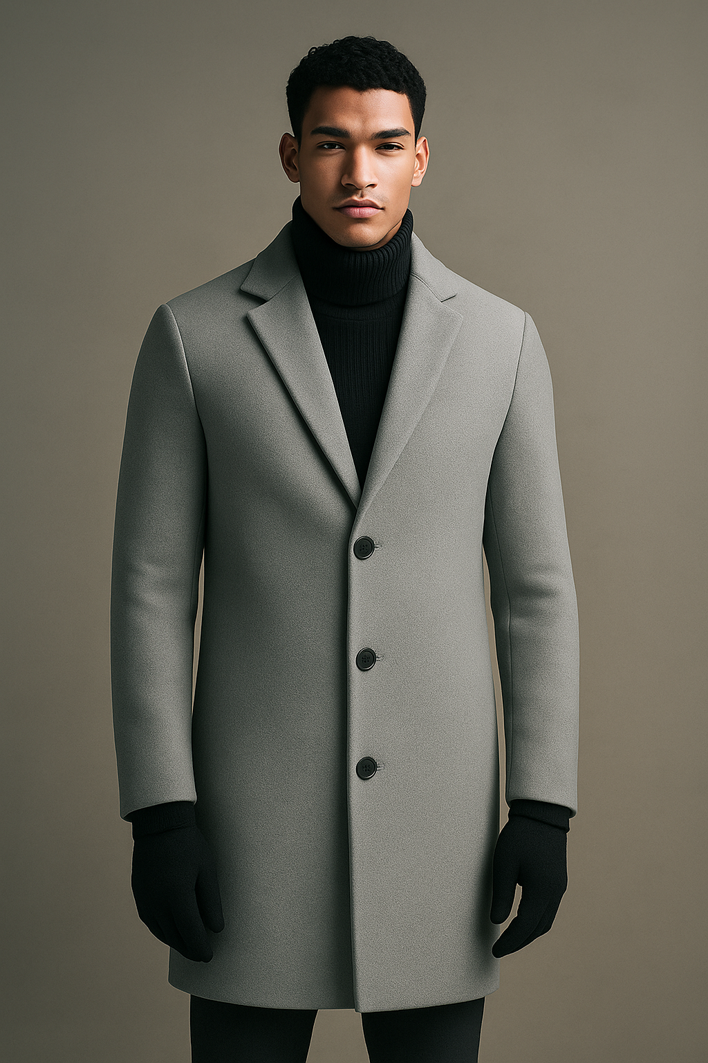 VISIONWEAR Woolmix Overcoat – LIGHT GREY
