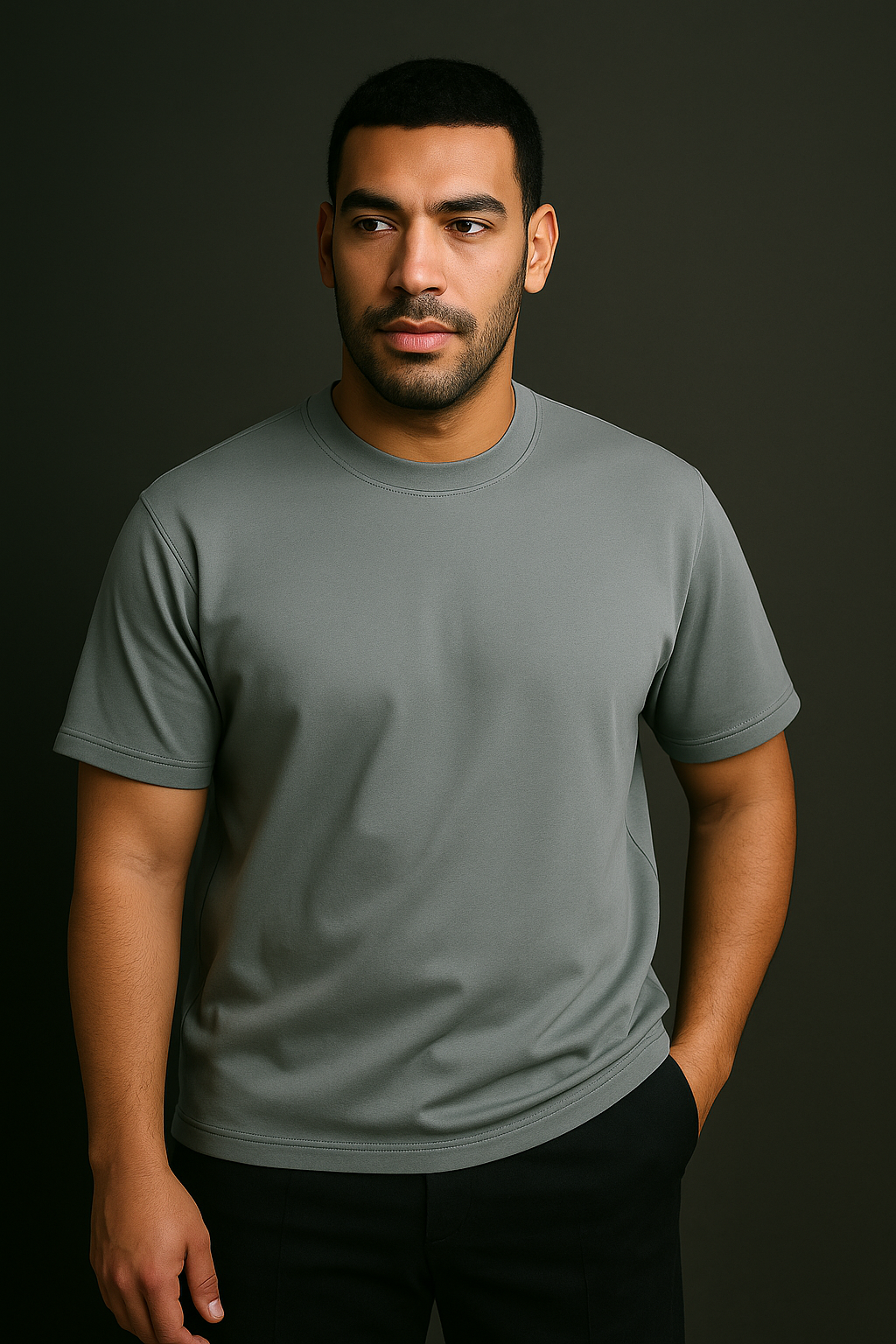 VISIONWEAR Oversized Heavy Tee – LIGHT BLUE