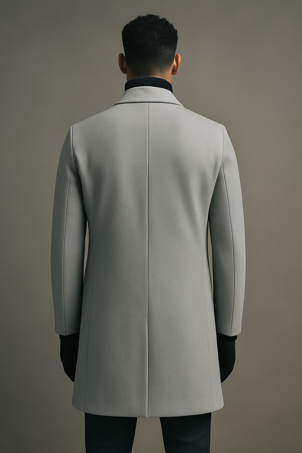 VISIONWEAR Woolmix Overcoat – BLACK