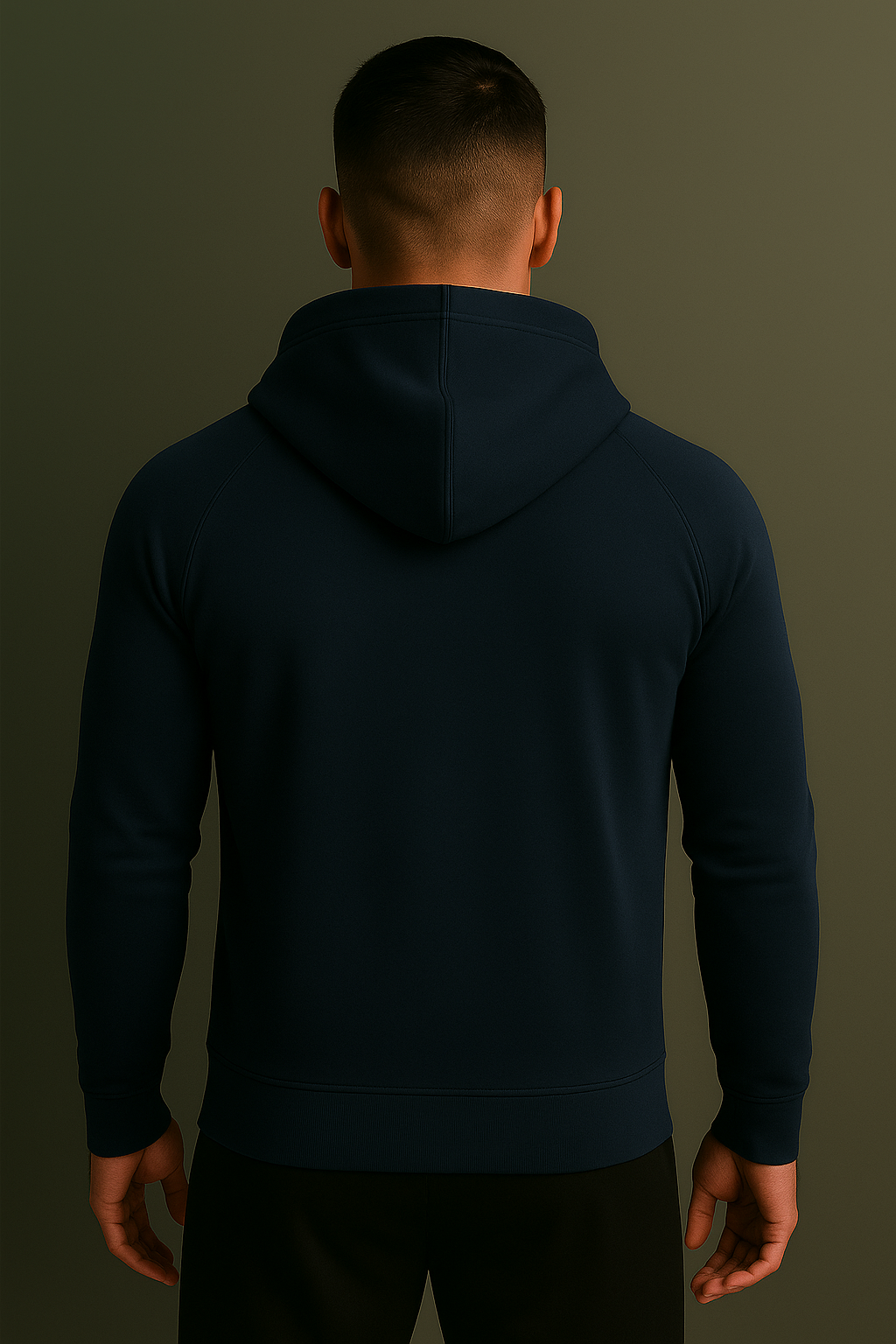 VISIONWEAR Luxe Zip Hoodie – MIDNIGHT BLUE