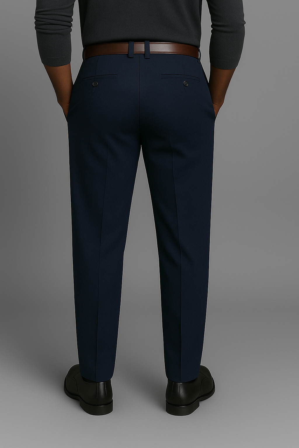 VISIONWEAR Classic Tailored Pants – GRAY