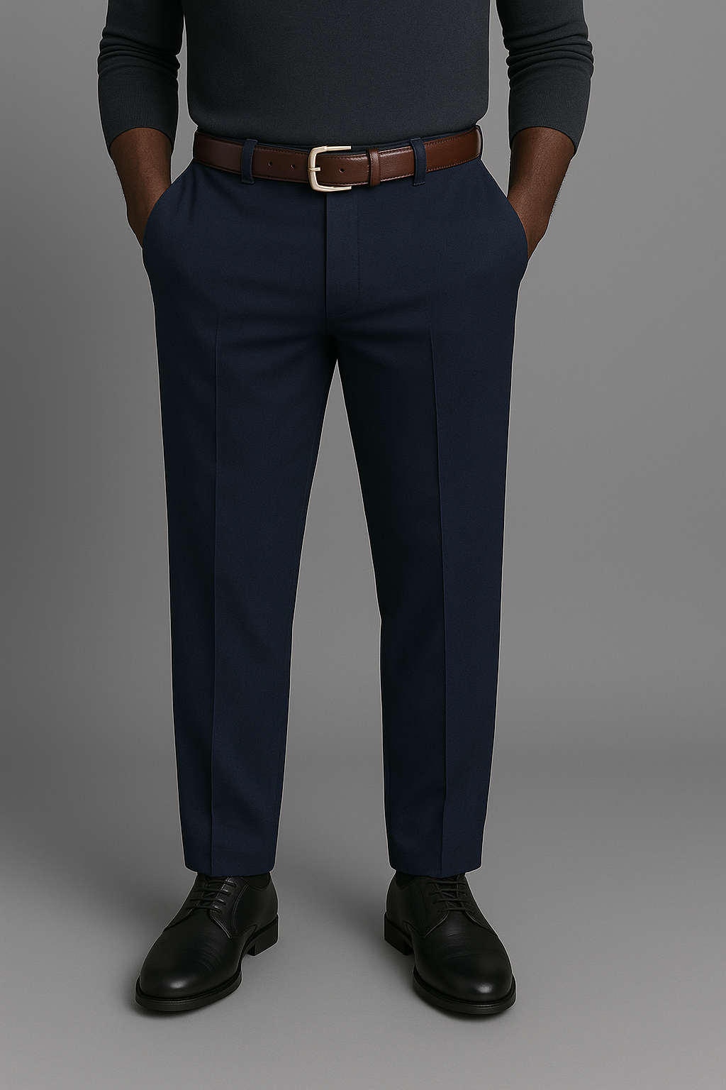 VISIONWEAR Classic Tailored Pants – GRAY