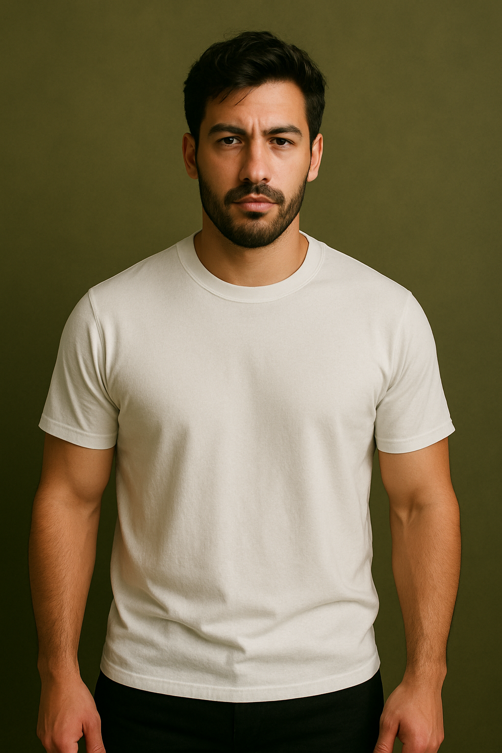 VISIONWEAR Luxe Fitted Tee – WHITE